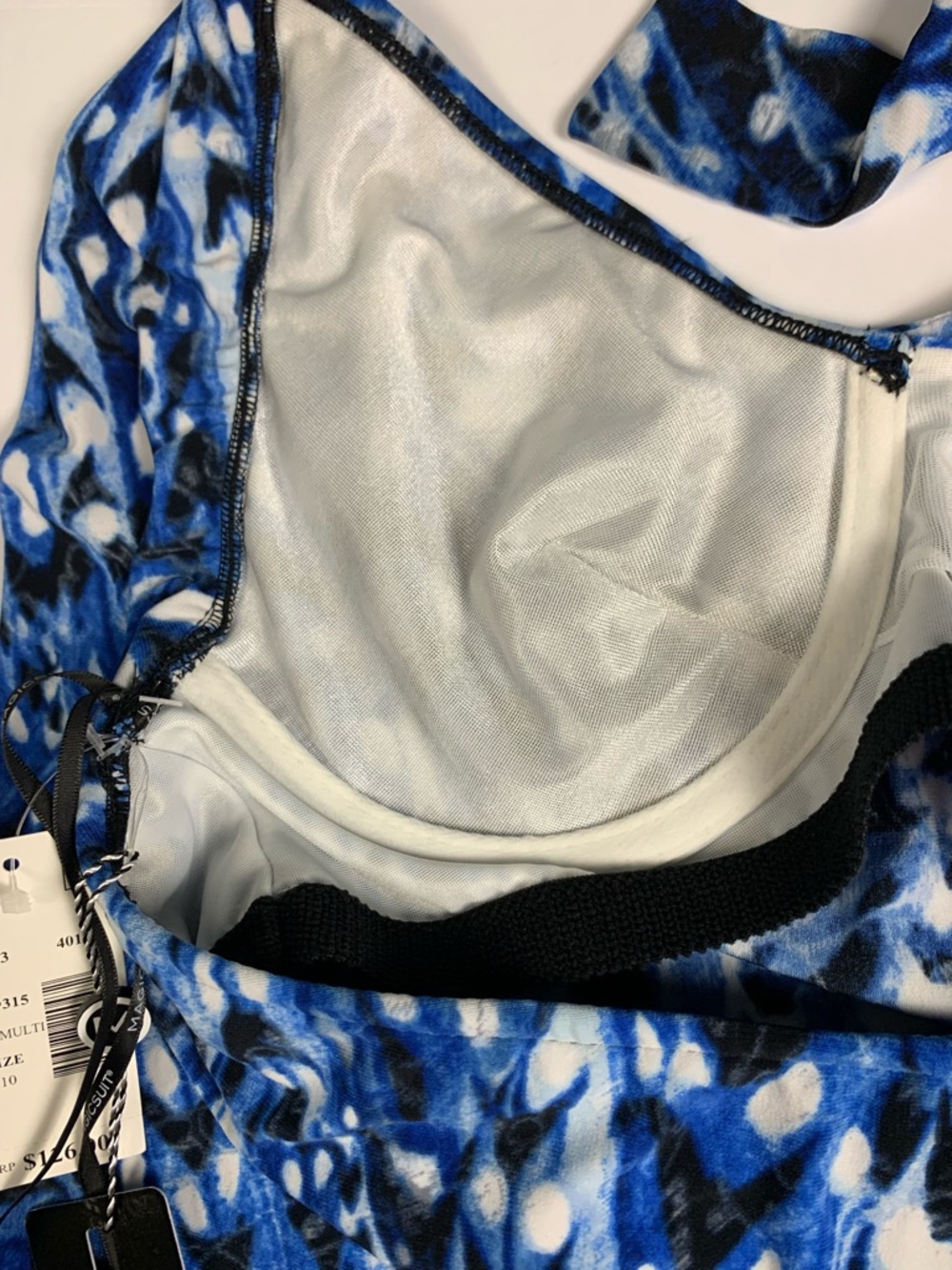 Magicsuit Tankini Top Womens Size 10 Blue Multi Halter Swimwear NWT $126 - Picture 12 of 13